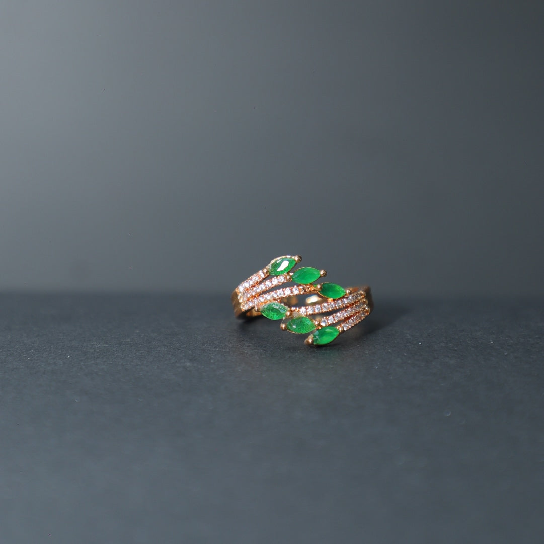 Premium Zircon Leaf Rings, Jewelry – Stylish & Affordable | Zurii.pk