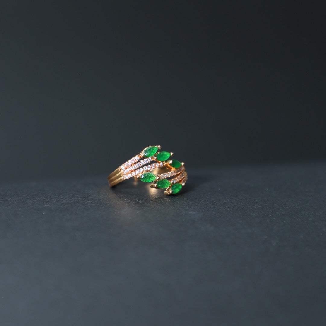 Premium Zircon Leaf Rings, Jewelry – Stylish & Affordable | Zurii.pk