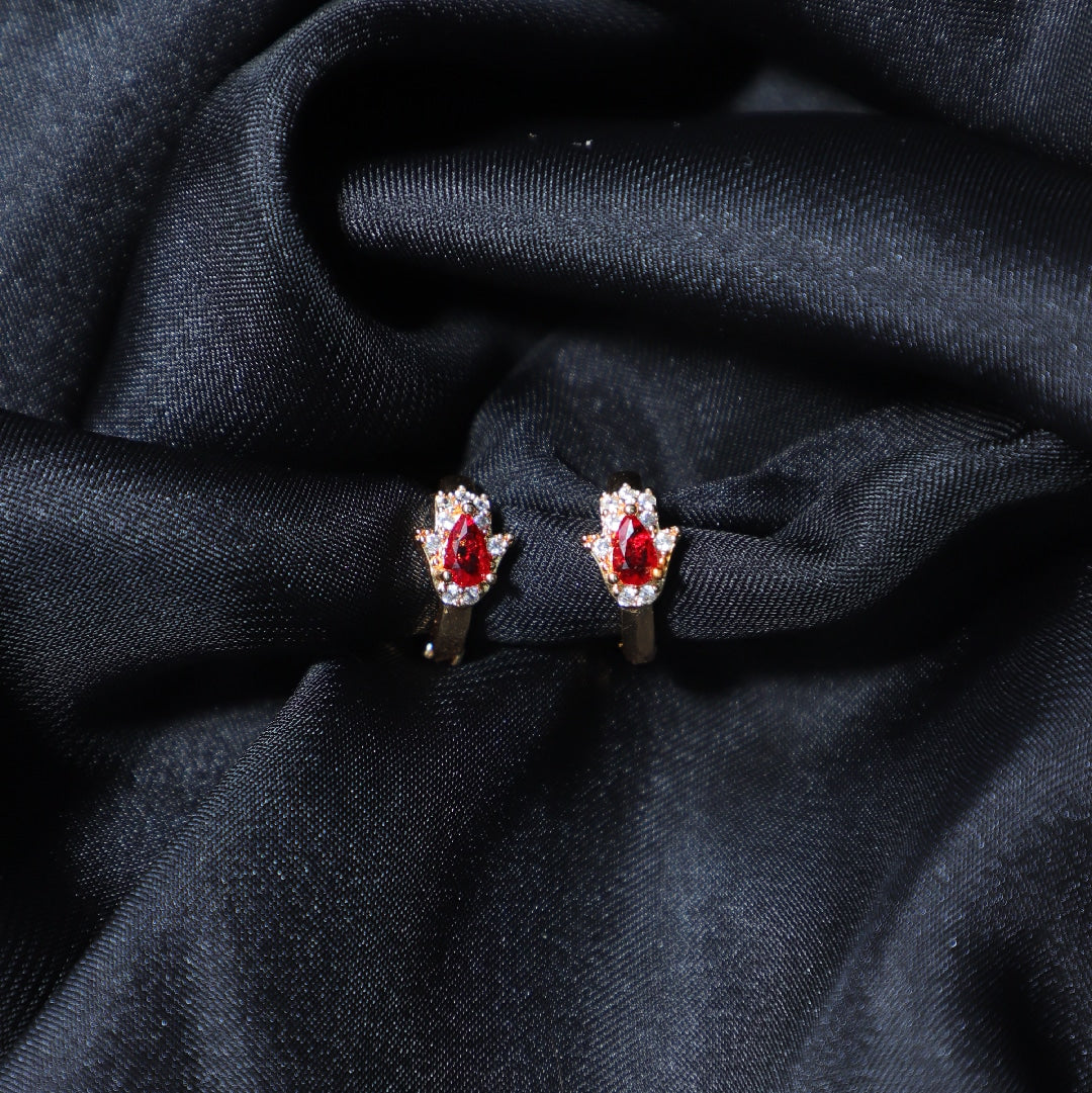 Premium Red Panjtani Earrings Jewelry – Stylish & Affordable | Zurii.pk
