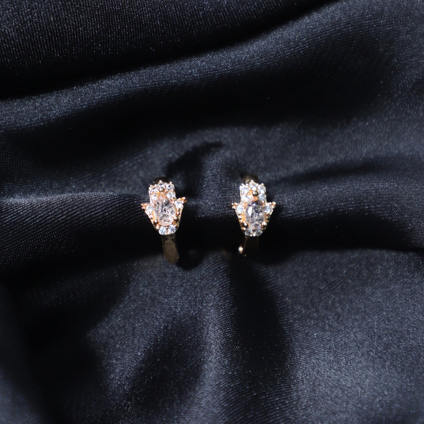 Clear Panjtani Earrings